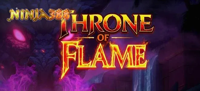 Pemandangan puncak gunung naga dalam permainan slot Thrown of Flame